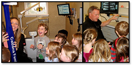 Visiting the dentist's office